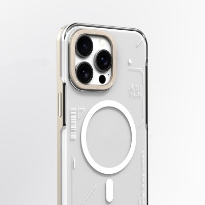 Apple iPhone 16 Pro Max Kılıf M-safe Şarj Özellikli Çıkarılabilir Arka Yüzeyli Youngkit Mecha Kapak - 8