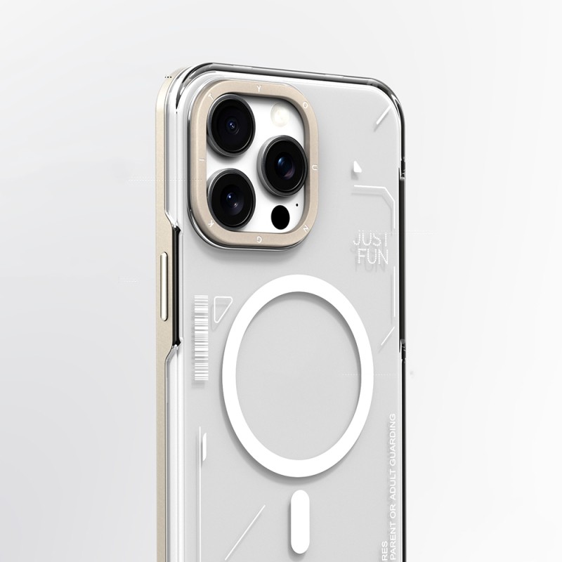 Apple iPhone 16 Pro Max Kılıf M-safe Şarj Özellikli Çıkarılabilir Arka Yüzeyli Youngkit Mecha Kapak - 8