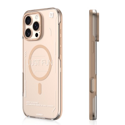 Apple iPhone 16 Pro Max Kılıf M-safe Şarj Özellikli Çıkarılabilir Arka Yüzeyli Youngkit Mecha Kapak - 4