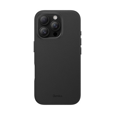 Apple iPhone 16 Pro Max Kılıf M-safe Şarj Özellikli Çizilmeye Dayanıklı Benks VitaPro Serisi PU Deri Kapak - 3