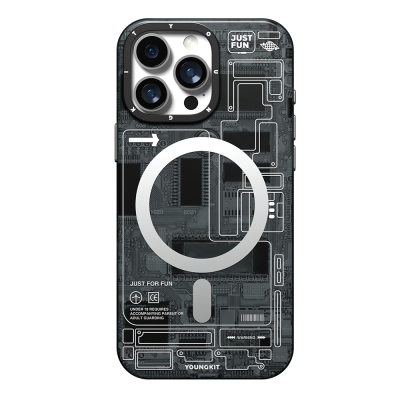 Apple iPhone 16 Pro Max Kılıf M-safe Şarj Özellikli Kamera Denetim Butonlu Youngkit Technology Serisi Kapak - Youngkit