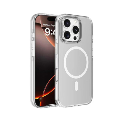 Apple iPhone 16 Pro Max Kılıf M-safe Şarj Özellikli Kamera Korumalı Zore Kripto Kapak - Zore