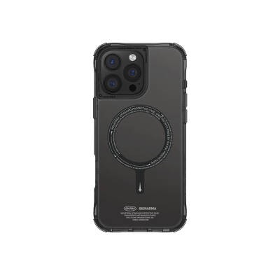 Apple iPhone 16 Pro Max Kılıf M-safe Şarj Özellikli Şeffaf Airbag Tasarımlı Skinarma Saido Kapak - 7
