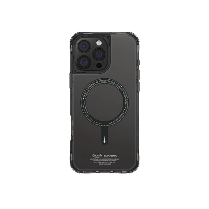 Apple iPhone 16 Pro Max Kılıf M-safe Şarj Özellikli Şeffaf Airbag Tasarımlı Skinarma Saido Kapak - 7