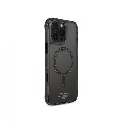 Apple iPhone 16 Pro Max Kılıf M-safe Şarj Özellikli Şeffaf Airbag Tasarımlı Skinarma Saido Kapak - 9