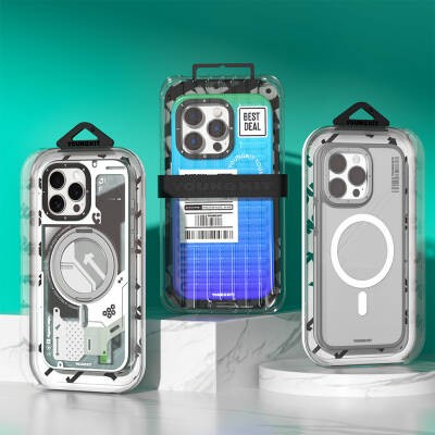 Apple iPhone 16 Pro Max Kılıf M-safe Şarj Özellikli Şeffaf Youngkit Crystal Shield Serisi Kapak - 16