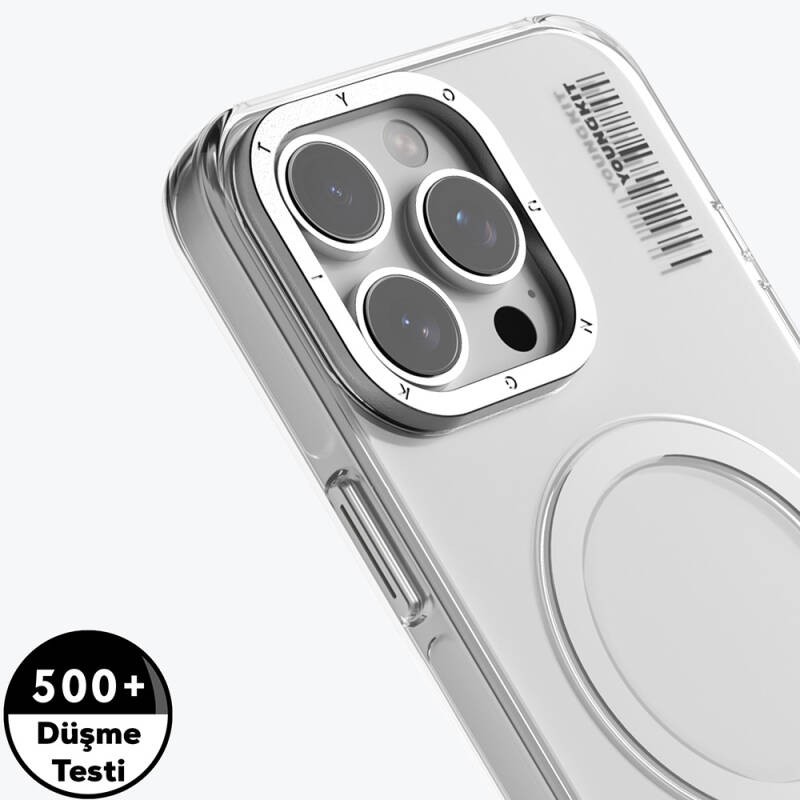 Apple iPhone 16 Pro Max Kılıf M-safe Şarj Özellikli Şeffaf Youngkit Crystal Shield Serisi Kapak - 14