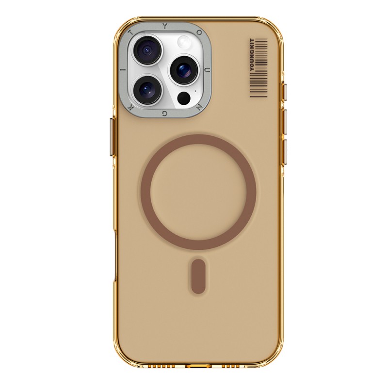 Apple iPhone 16 Pro Max Kılıf M-safe Şarj Özellikli Şeffaf Youngkit Crystal Shield Serisi Kapak - 4