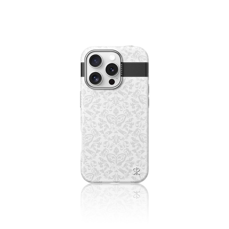 Apple iPhone 16 Pro Max Kılıf M-safe Şarj Özellikli Suni Deri Tasarımlı Desenli Pynana Print Serisi Kapak - 1