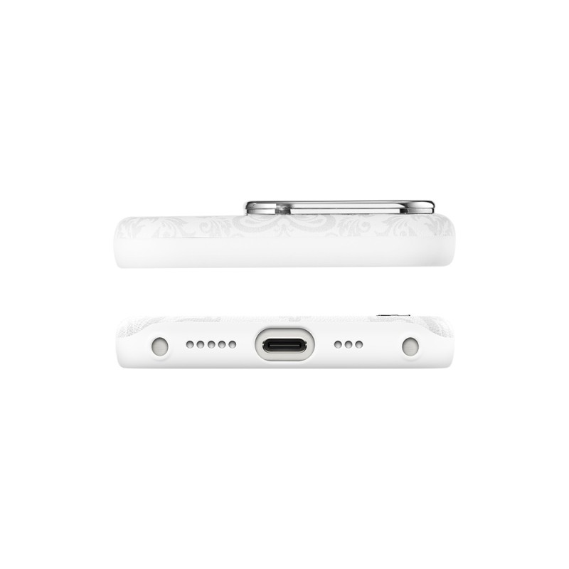 Apple iPhone 16 Pro Max Kılıf M-safe Şarj Özellikli Suni Deri Tasarımlı Desenli Pynana Print Serisi Kapak - 5