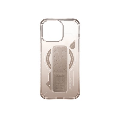 Apple iPhone 16 Pro Max Kılıf M-safe Şarj Özellikli Teknoloji Desenli Standlı Skinarma Helio Kapak - 12