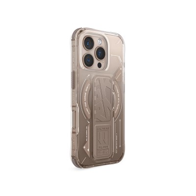 Apple iPhone 16 Pro Max Kılıf M-safe Şarj Özellikli Teknoloji Desenli Standlı Skinarma Helio Kapak - 13