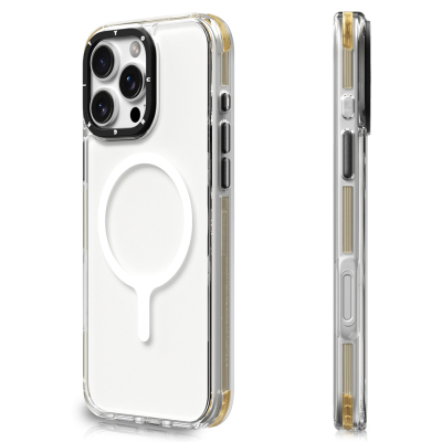 Apple iPhone 16 Pro Max Kılıf M-safe Şarj Özellikli YoungKit Crystal Color Serisi Kapak - Youngkit