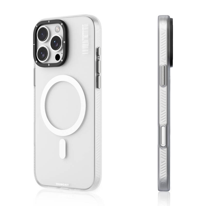 Apple iPhone 16 Pro Max Kılıf M-safe Şarj Özellikli Youngkit Hidden Sand Serisi Kapak - 1