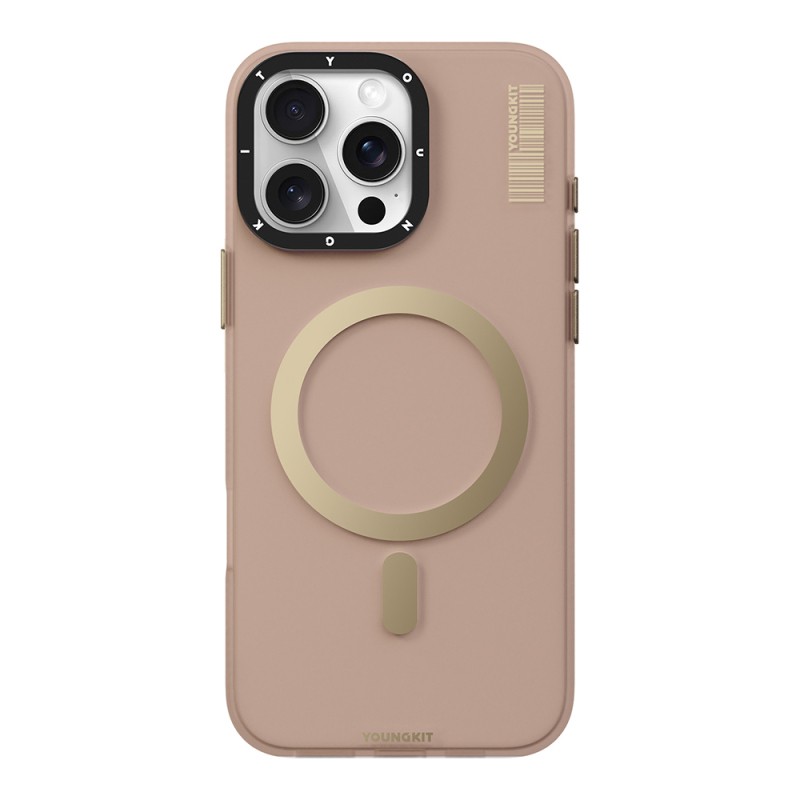 Apple iPhone 16 Pro Max Kılıf M-safe Şarj Özellikli Youngkit Hidden Sand Serisi Kapak - 7