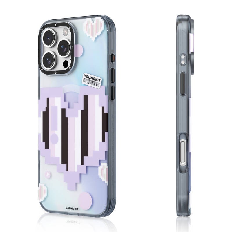 Apple iPhone 16 Pro Max Kılıf M-safe Şarj Özellikli Youngkit Love Serisi Kapak - 2