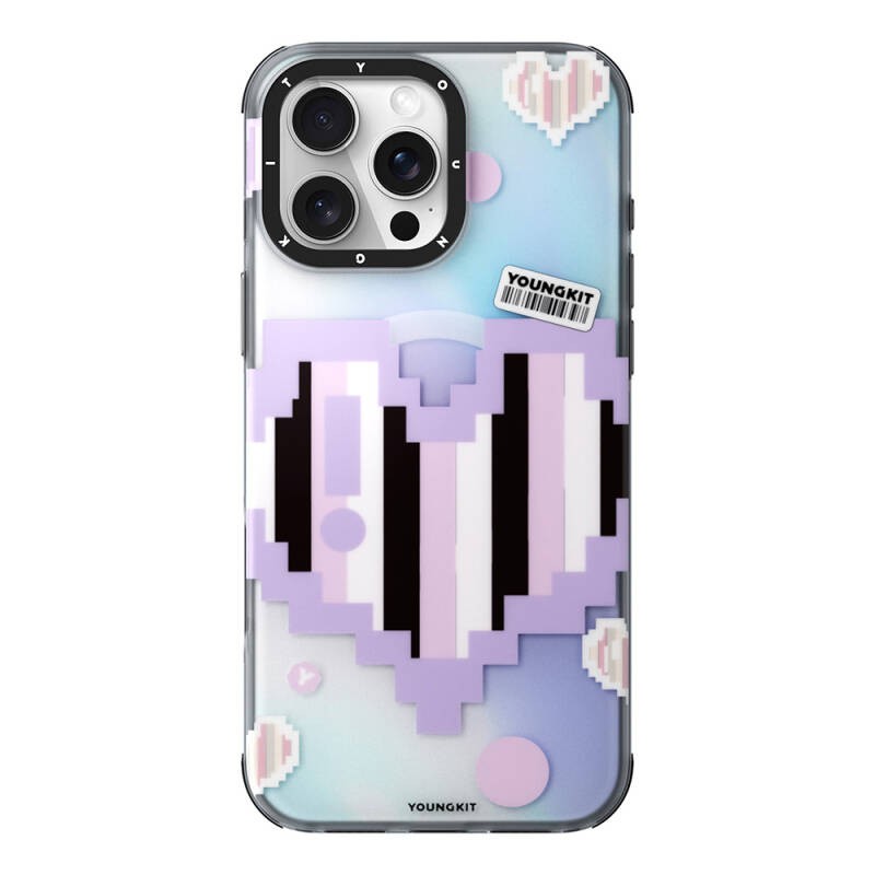 Apple iPhone 16 Pro Max Kılıf M-safe Şarj Özellikli Youngkit Love Serisi Kapak - 15