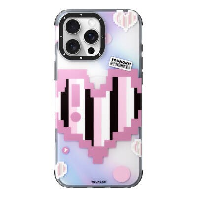 Apple iPhone 16 Pro Max Kılıf M-safe Şarj Özellikli Youngkit Love Serisi Kapak - 6