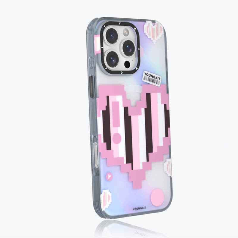 Apple iPhone 16 Pro Max Kılıf M-safe Şarj Özellikli Youngkit Love Serisi Kapak - 5