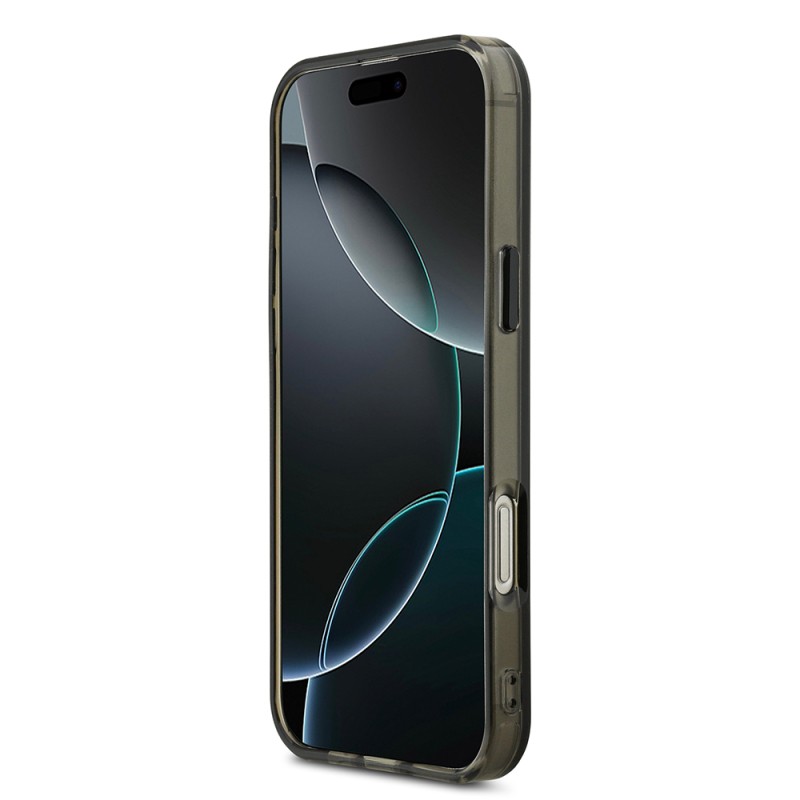 Apple iPhone 16 Pro Max Kılıf Mercedes Benz Orjinal Lisanslı M-safe Şarj Özellikli Buzlu PC Nostaljik Yıldız Dizayn Kapak - 6