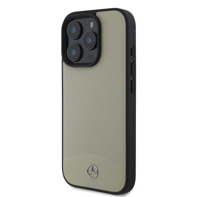 Apple iPhone 16 Pro Max Kılıf Mercedes Benz Orjinal Lisanslı M-safe Şarj Özellikli Dokulu ve Düz Deri Kapak - 3