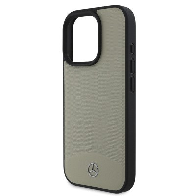 Apple iPhone 16 Pro Max Kılıf Mercedes Benz Orjinal Lisanslı M-safe Şarj Özellikli Dokulu ve Düz Deri Kapak - 7