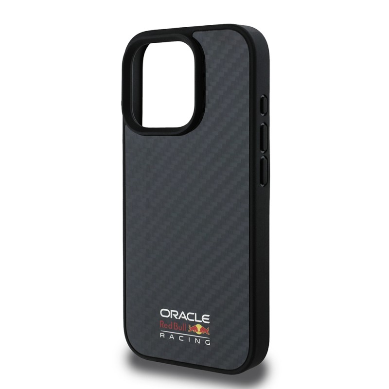 Apple iPhone 16 Pro Max Kılıf Redbull Orjinal Lisanslı M-safe Şarj Özellikli Karbon Fiber Tasarımlı Parlayan Logolu Kapak - 5
