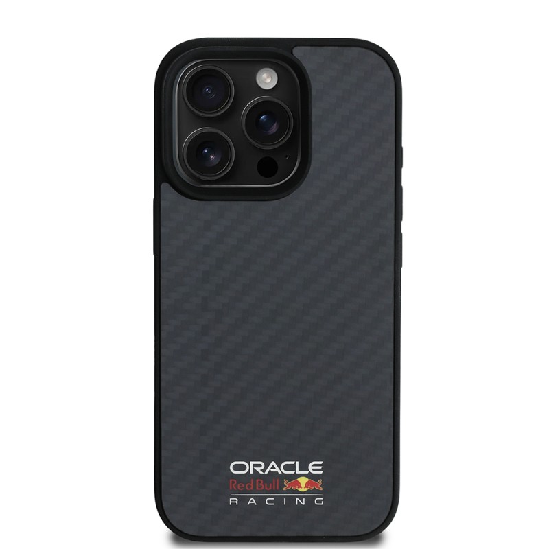 Apple iPhone 16 Pro Max Kılıf Redbull Orjinal Lisanslı M-safe Şarj Özellikli Karbon Fiber Tasarımlı Parlayan Logolu Kapak - 2