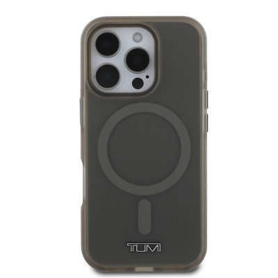 Apple iPhone 16 Pro Max Kılıf TUMI Orjinal Lisanslı M-safe Şarj Özellikli Airbagli Buzlu Transparan Kapak - 9