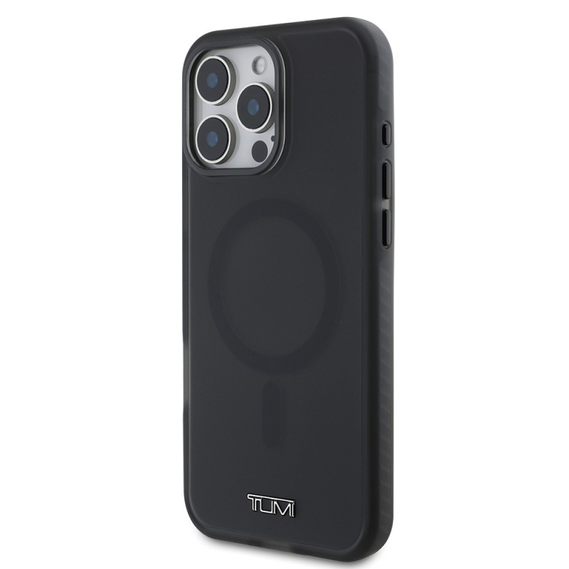 Apple iPhone 16 Pro Max Kılıf TUMI Orjinal Lisanslı M-safe Şarj Özellikli Airbagli Buzlu Transparan Kapak - 12