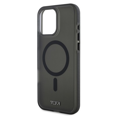Apple iPhone 16 Pro Max Kılıf TUMI Orjinal Lisanslı M-safe Şarj Özellikli Airbagli Buzlu Transparan Kapak - 3