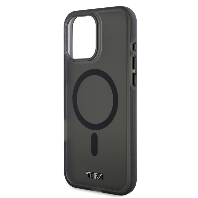 Apple iPhone 16 Pro Max Kılıf TUMI Orjinal Lisanslı M-safe Şarj Özellikli Airbagli Buzlu Transparan Kapak - 3