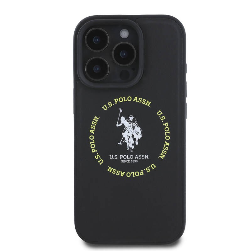 Apple iPhone 16 Pro Max Kılıf U.S. Polo Assn. Orjinal Lisanslı M-safe Şarj Özellikli Circle ve Double Horse Logolu Deri Kapak - 4