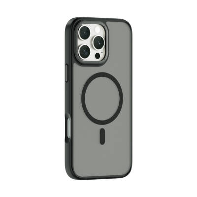 Apple iPhone 16 Pro Max Kılıf Wiwu FGG-012 ArmorPro Serisi M-safe Şarj Özellikli Parmak İzi Bırakmayan Kılıf - 5