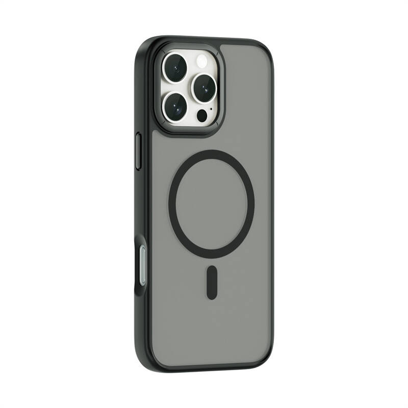Apple iPhone 16 Pro Max Kılıf Wiwu FGG-012 ArmorPro Serisi M-safe Şarj Özellikli Parmak İzi Bırakmayan Kılıf - 5