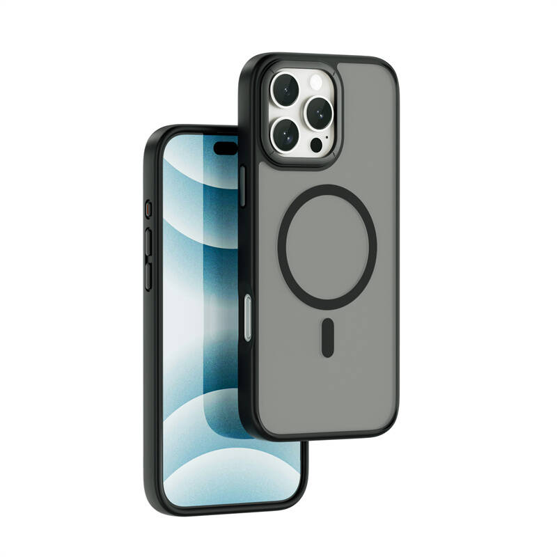 Apple iPhone 16 Pro Max Kılıf Wiwu FGG-012 ArmorPro Serisi M-safe Şarj Özellikli Parmak İzi Bırakmayan Kılıf - 2