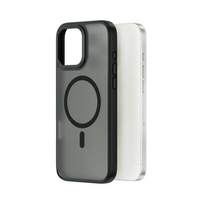 Apple iPhone 16 Pro Max Kılıf Wiwu FGG-012 ArmorPro Serisi M-safe Şarj Özellikli Parmak İzi Bırakmayan Kılıf - 9