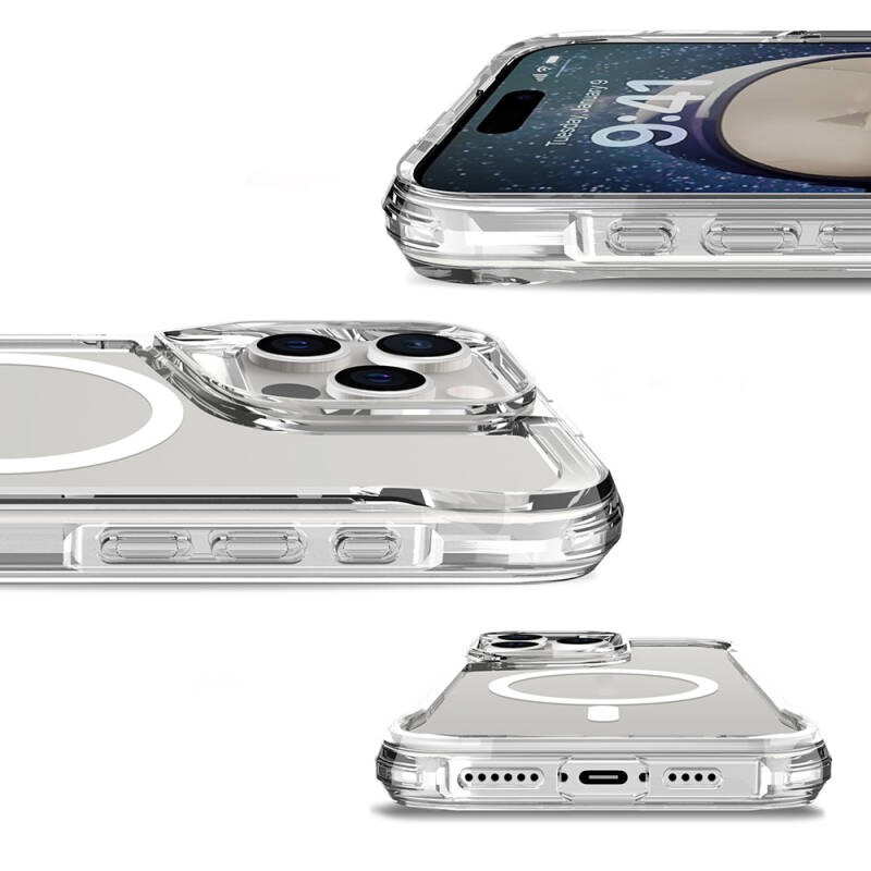 Apple iPhone 16 Pro Max Kılıf Zore M-safe Şarj Özellikli T-Max M-safe Kapak - 4