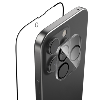 Apple iPhone 16 Pro Max Raptic 2in1 Tempered Screen Protector + Lens Protector Set - Raptic