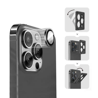 Apple iPhone 16 Pro Max Wiwu Lens Guard Metal Camera Lens Protector - 6