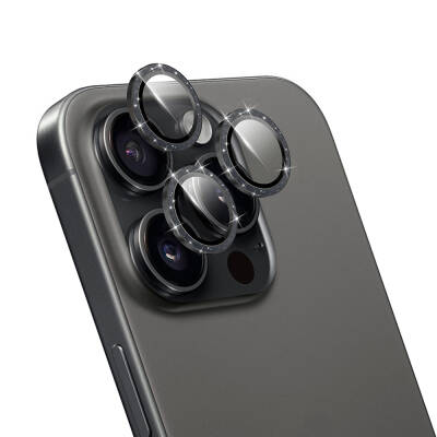 Apple iPhone 16 Pro Max Wiwu LG-006 Diamond Easy Application Tool Lens Guard Camera Lens Protector - Wiwu