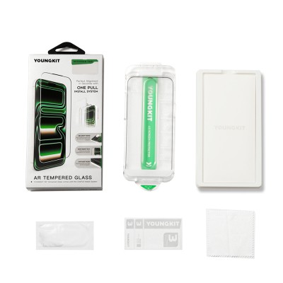 Apple iPhone 16 Pro Youngkit AR 2.5D Anti-Reflective Tempered Glass Screen Protector + Easy Application Tool - 5
