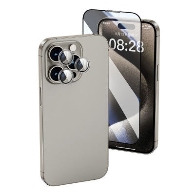 Apple iPhone 16 Wiwu Wi-IP002 2in1 Tempered Glass Handset Anti-Dust Screen Protector and Camera Lens Protector Set - Wiwu