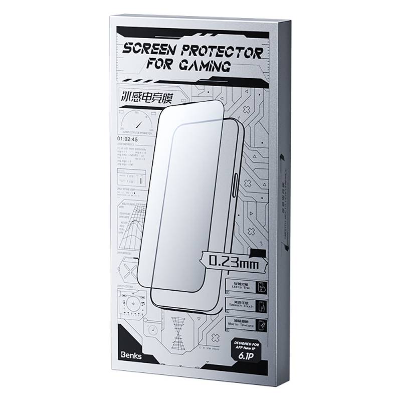 Apple iPhone 16e Benks Gaming Anti-Dust Powder Preventive Matte Glass Screen Protector - 3