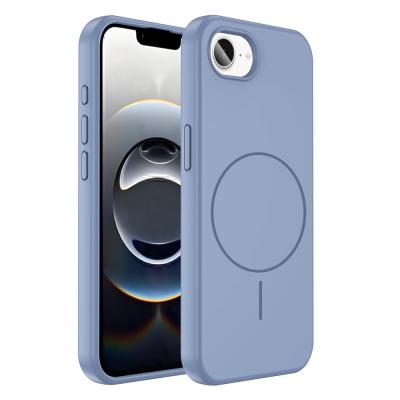 Apple iPhone 16E Case Magsafe Charging Feature Liquid Technology Erasable Hard Zore Kiwi Cover - Zore