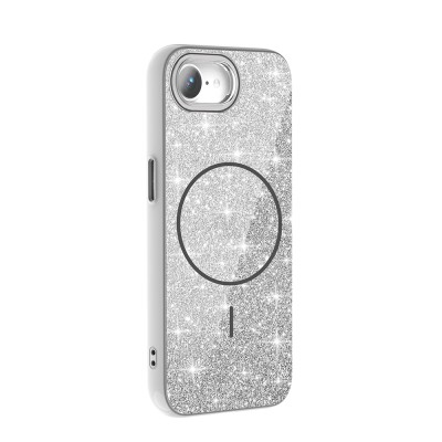 Apple iPhone 16E Case Magsafe Charging Feature Shining Glitter Zore Okso Cover - 15