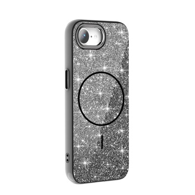 Apple iPhone 16E Case Magsafe Charging Feature Shining Glitter Zore Okso Cover - 14