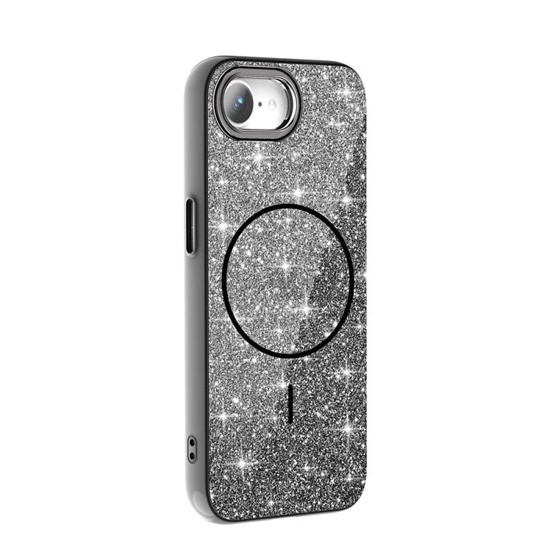 Apple iPhone 16E Case Magsafe Charging Feature Shining Glitter Zore Okso Cover - 14