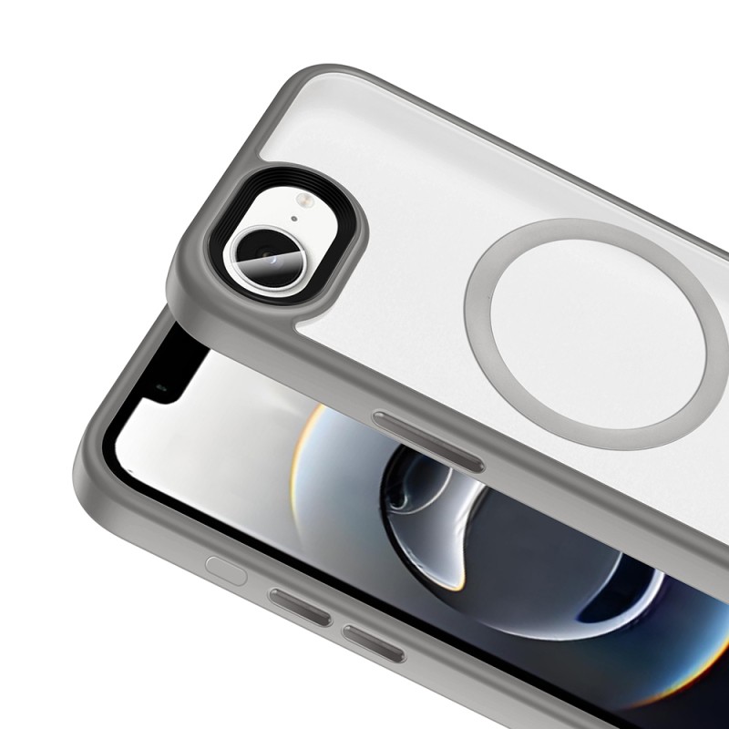 Apple iPhone 16E Case Matte Back Surface Wireless Charging Feature Zore Flet Magsafe Cover - 7