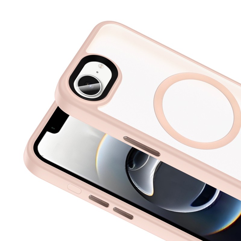 Apple iPhone 16E Case Matte Back Surface Wireless Charging Feature Zore Flet Magsafe Cover - 9